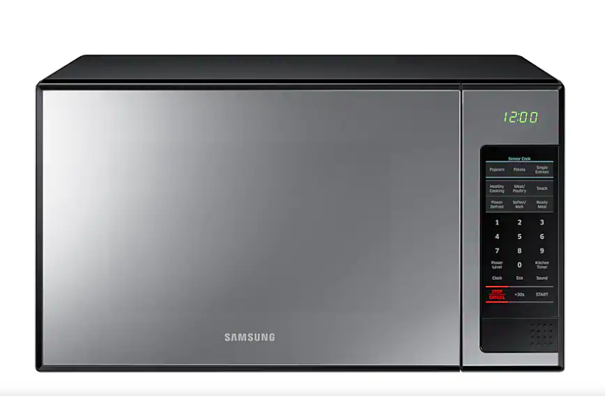 SAMSUNG ME0113M1 Solo Microwave Oven with Black Glass mirror, 32 L