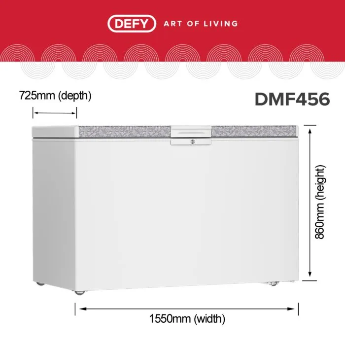 Defy DMF456 481L Multimode Chest Freezer - White - Image 2
