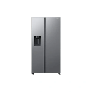 SAMSUNG 617L SILVER SIDE BY SIDE FRIDGE FREEZER PLUMBED - RS65DG54R3S9FA